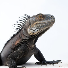 Fototapeta premium iguana isolated on white