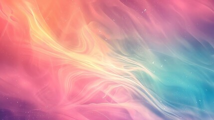 A soft, abstract background with pastel pink, yellow, and blue colors, creating a dreamy and...