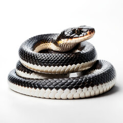 Fototapeta premium snake on a white