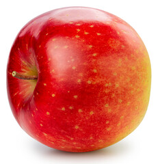 Fresh Red Apple isolated on white background, Red Gala Apple on white background, With clipping path.