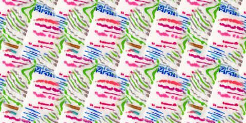 Seamless Pattern Africa. Dots Lines Texture.