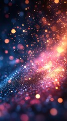 A vibrant abstract background with colorful bokeh effects.