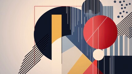 A minimalist digital abstract design with clean lines and geometric forms, perfect for branding