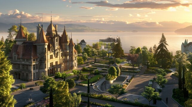 Explore the enchanting castle of morges, a stunning landmark overlooking lake geneva s serenity