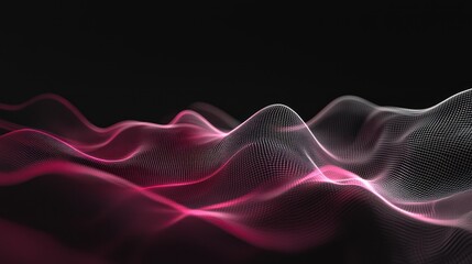 Fototapeta premium A minimalist digital abstract network composition with subtle gradients and elegant lines