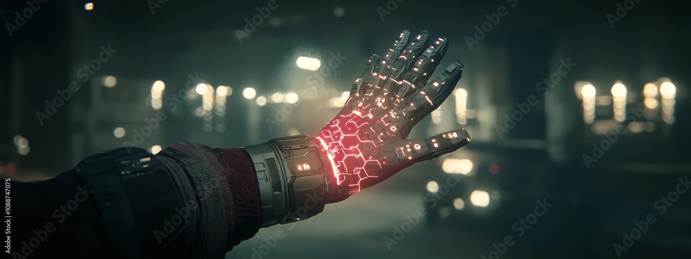 Aufkleber cryptocurrency and ai interface for business hands.
