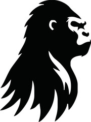 Gorilla Logo Design, icon, Vector, illustration