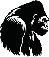 Gorilla Logo Design, icon, Vector, illustration