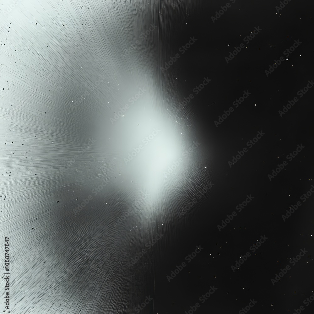 Aufkleber a vintage black and white speckle noise texture is coupled with a dark splattered background. a squa