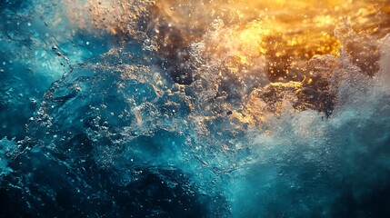 Ocean Wave Abstract Background
