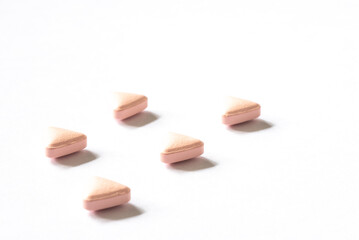 Triangular shape vitamin tablets
