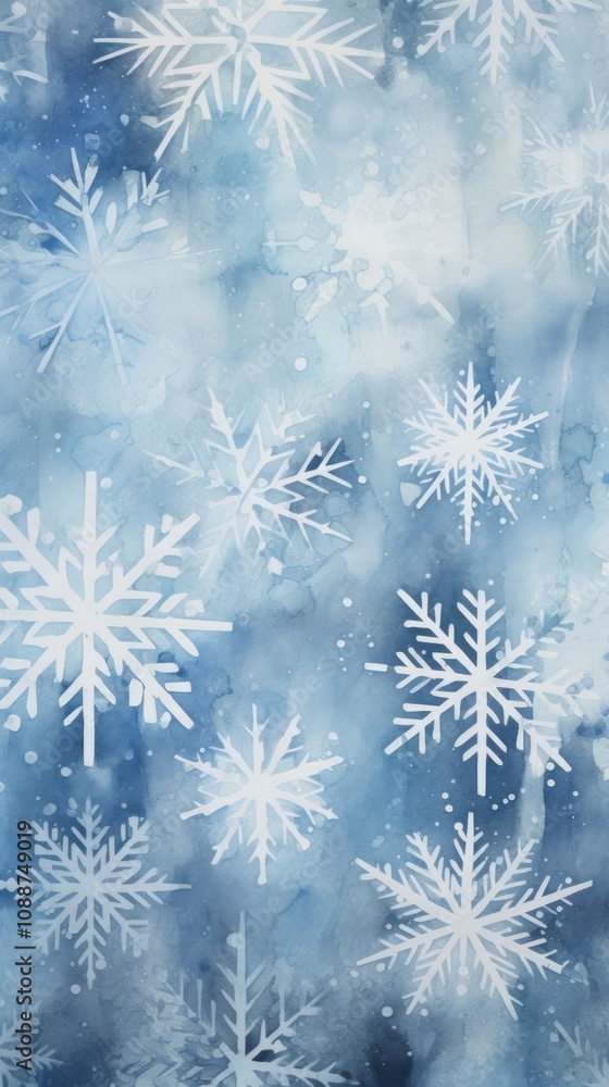 Poster snow flakes snowflake abstract backgrounds.