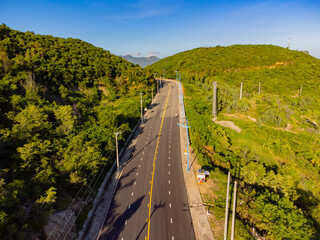 A road in the mountains.

A mountainous area near Nha Trang in Vietnam. 