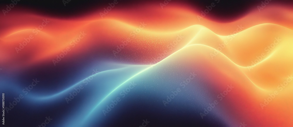 Poster noisey gradient background banner in 80s and 90s style