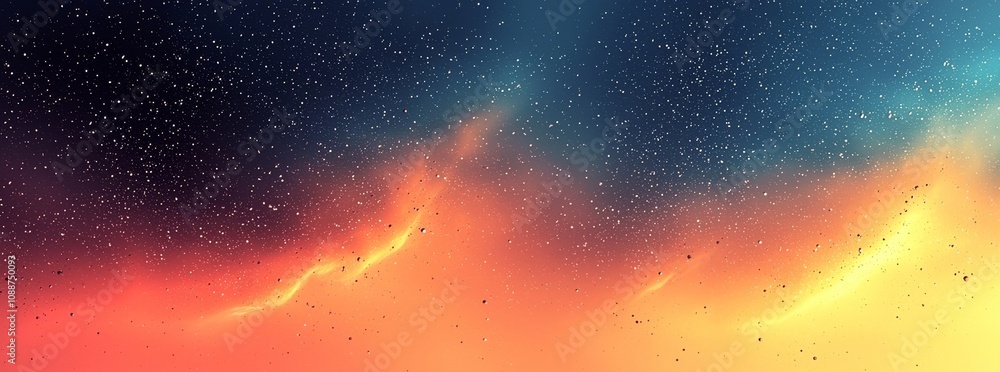 Aufkleber sunrise gradient background texture with red and blue colors