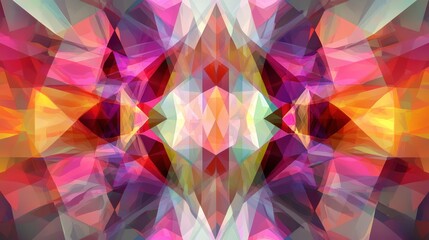 Fototapeta premium A seamless digital abstract pattern featuring geometric shapes and vibrant colors
