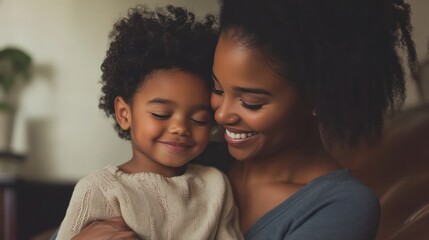 Single parent family moments, building strong bonds with love and laughter.