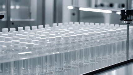 Obraz premium Test Tubes in Laboratory Settings for Scientific Research and Experiments
