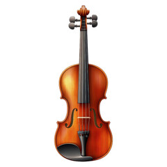 Fototapeta premium A beautifully crafted violin, showcasing fine woodwork and an elegant design, perfect for music enthusiasts and composers.