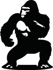 Gorilla Logo Design, icon, Vector, illustration