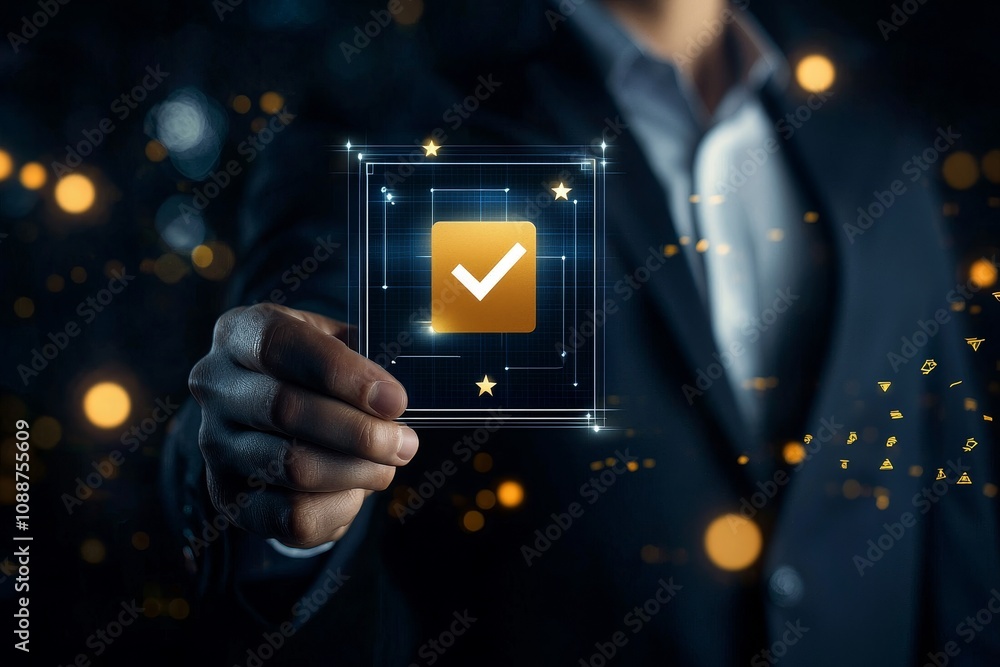 Poster QA and QC management concepts with standards improvement certification and quality assurance (QA) and quality control (QC) shown by a businessman.
