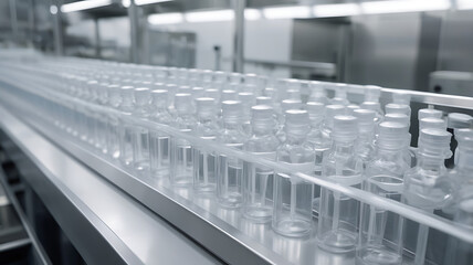 Fototapeta premium Test Tubes in Laboratory Settings for Scientific Research and Experiments