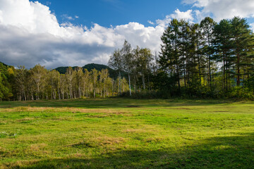 Obraz premium 牧場の青空