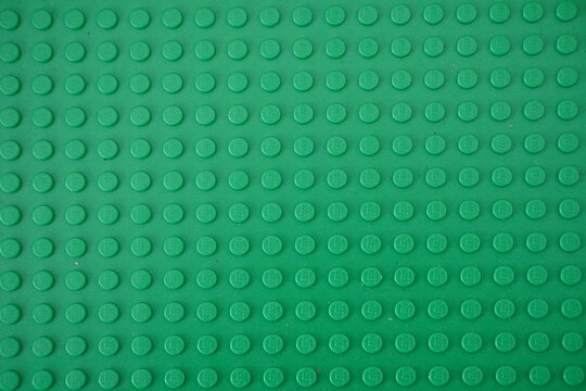 Green plastic Lego board