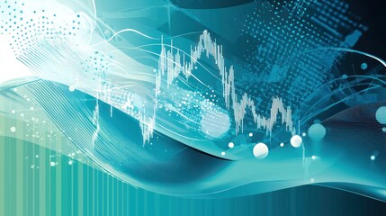 A sleek digital abstract finance design with modern elements and a corporate feel
