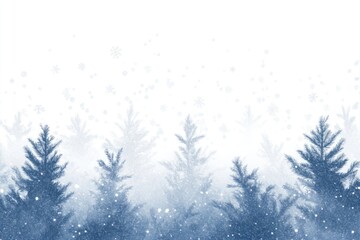 Obraz premium Snowy background forest nature winter.