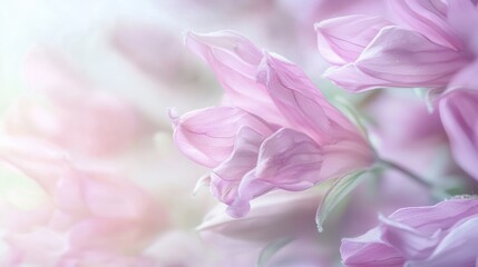 Fototapeta premium A soft-focus abstract background with pastel hues, creating a calming atmosphere