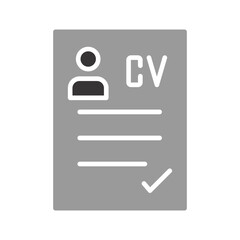 CV Vector Icon