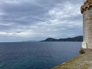 lighthouse in the sea