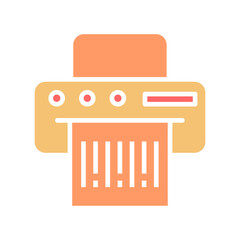 Barcode Printing Vector Icon