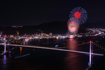 関門海峡花火大会（門司会場）