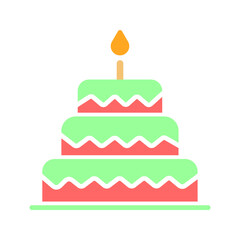 Cake Topper Vector Icon