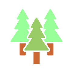 Evergreen Tree Vector Icon