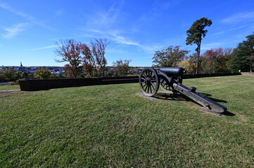 Cannon from the American Civil War at Fredericksburg. 