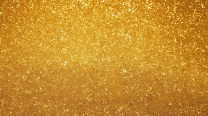 Captivating Top-Down View of Golden Glitter Sparkles Creating a Luxurious and Shimmering Background Perfect for Festive or Elegant Designs