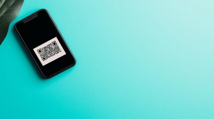 Digital coupon for Black Friday sale, sleek layout, QR code included