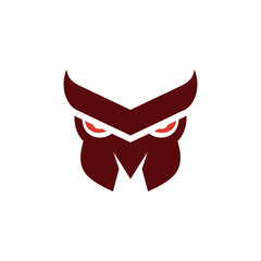 Vector Logo Owl, Initial Letter M icon illustration