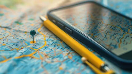 Planning a Trip with a Map and Smartphone
