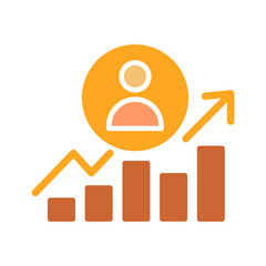 Career Growth Vector Icon