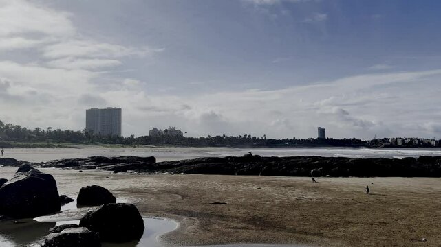 people on the beach