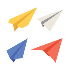 Dream Paper Plane Vector Illustration