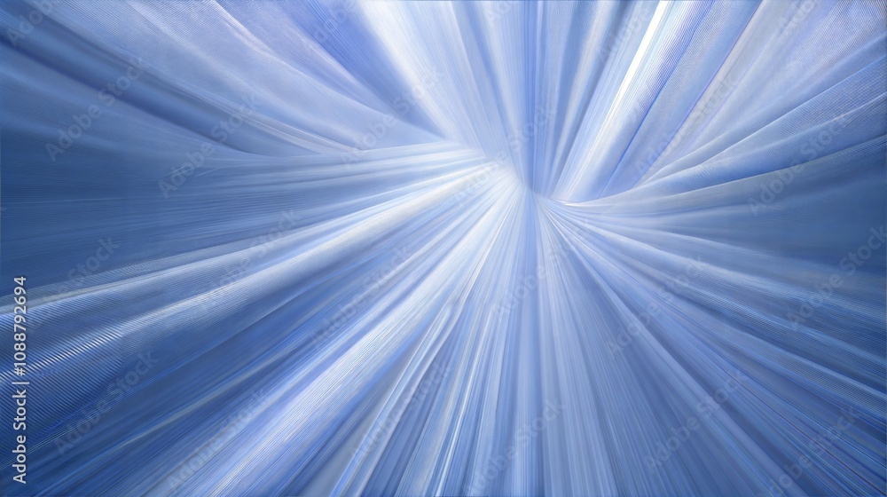 Aufkleber abstract blue light rays with dynamic motion and glowing effect
