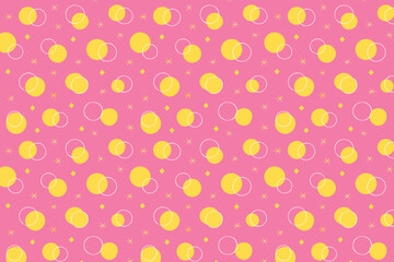 Abstract backgroundpink and yellow gradations with circle effect 