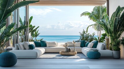 Beautiful Colored Mockup Bedroom Interior Blank Poster Decoration Art Background Image, generative AI