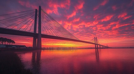 Fototapeta premium bridge over the river