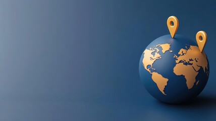 Digital hologram of a globe with candidate locations marked by glowing pins, highlighting global recruitment